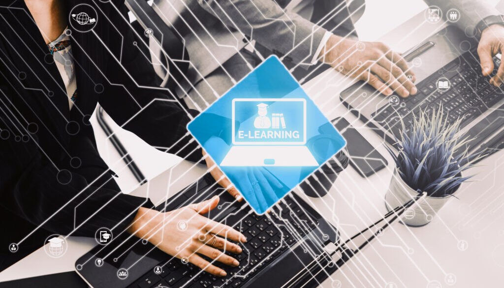 E-learning for Student and University Concept uds